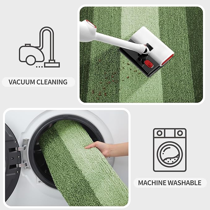 Kitinjoy Indoor Outdoor Door Mat, 59x36 Non-Slip Absorbent Dirt Trapper