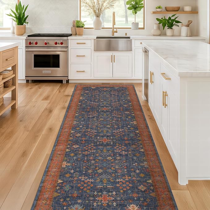 Washable 10 ft Long Runner for Hallway