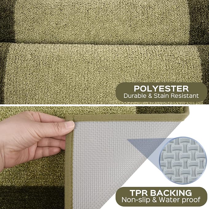 Machine Washable Kitchen Rug 24" x 70", Non Slip Kitchen Mat