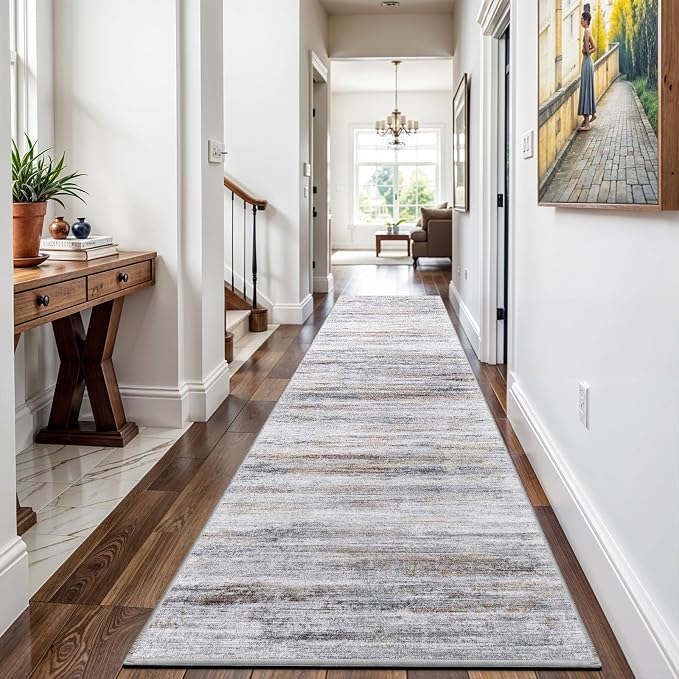 3x11 Washable Runner Rug for Hallway: Extra Long Runners for Entryway Living
