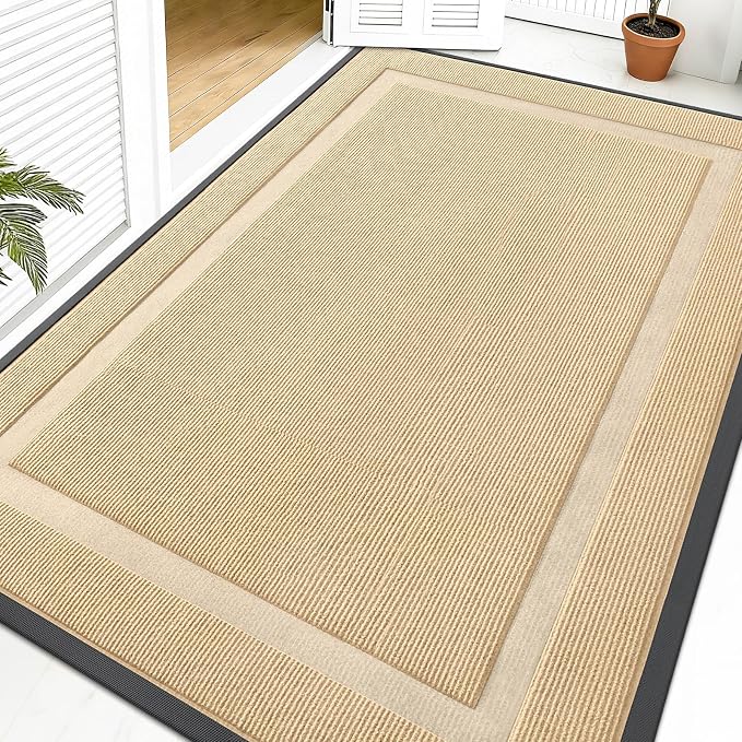 OLANLY Front Door Mat Indoor Outdoor Entrance, Waterproof All-Season,
