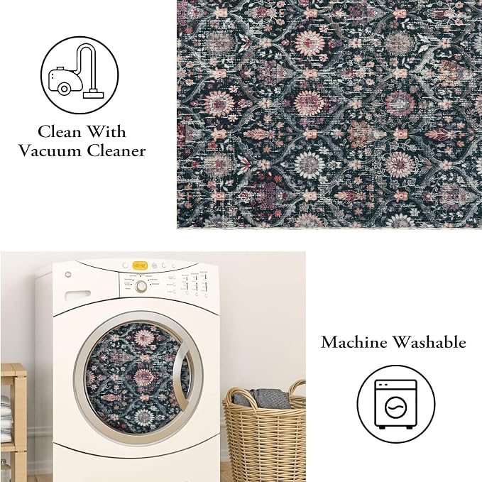 Lahome Kitchen Rugs Non Slip Washable Rugs