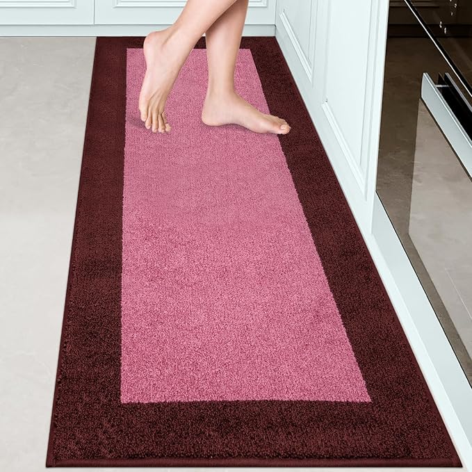 Machine Washable Kitchen Rug 24" x 70", Non Slip Kitchen Mat