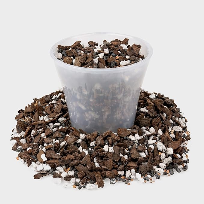 Premium Bonsai Soil All Purpose Fast Draining Mix - Pumice, Lava, Calcined Clay and Pine Bark Potting Pre Mixed Bonsai Plant Soil Mixture by GARDENERA - Made in USA - (5 Quart Bag)