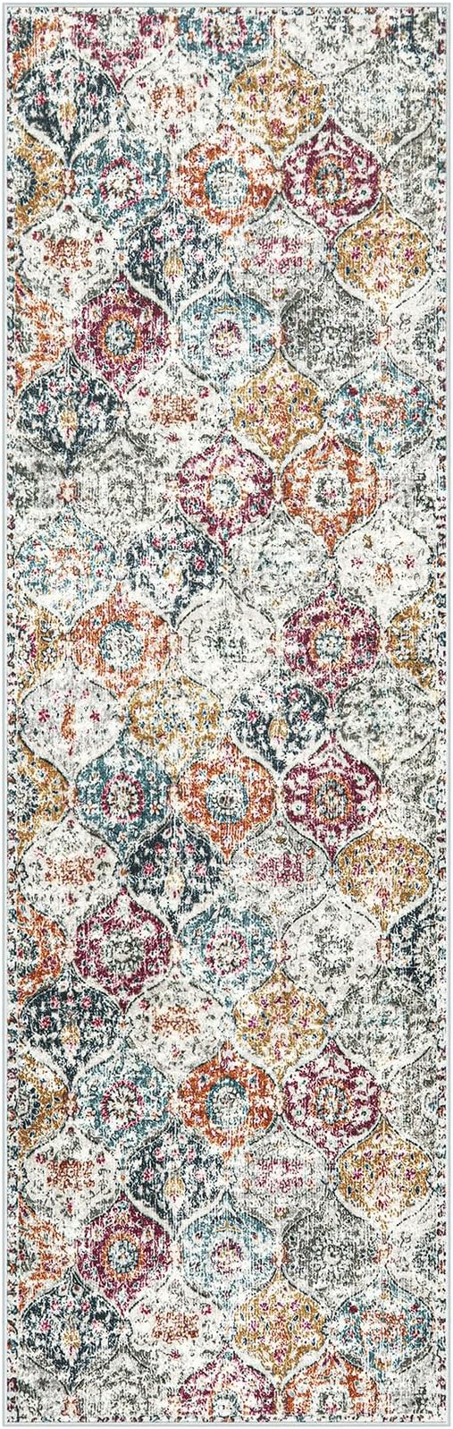 Lahome Moroccan Hallway Rug, Ultra-Thin Oriental Carpet