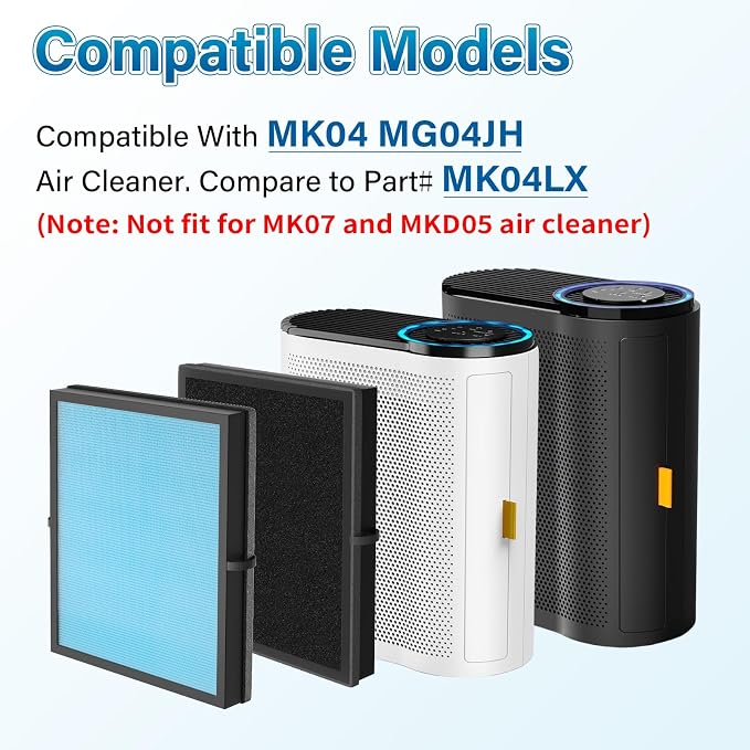 4 Pack MK04 Air Filter Replacement