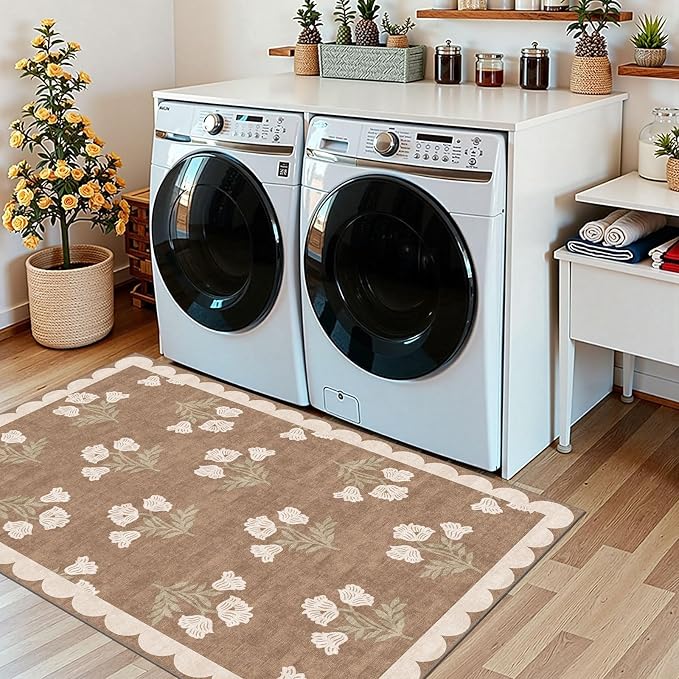 3x5 Floral Entry Rug