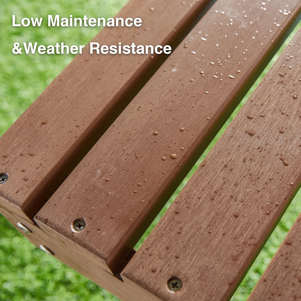 Psilvam Adirondack Ottomans, Adirondack Chair Footrest, Brown