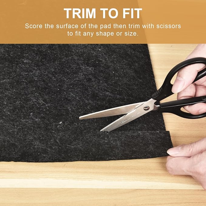 Deep Dream Dual Surface 4'x6' Rug Pad, Waterproof 1/8" Thick Felt + Natural