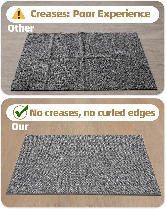 Color&Geometry Ultra-Thin Indoor Door Mat, Washable Doormat