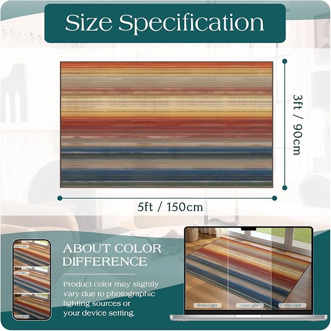 3x5 Ombre Entry Rug