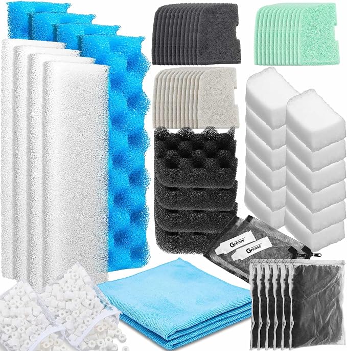 68 Pcs Canister Filter Media Kit Compatible