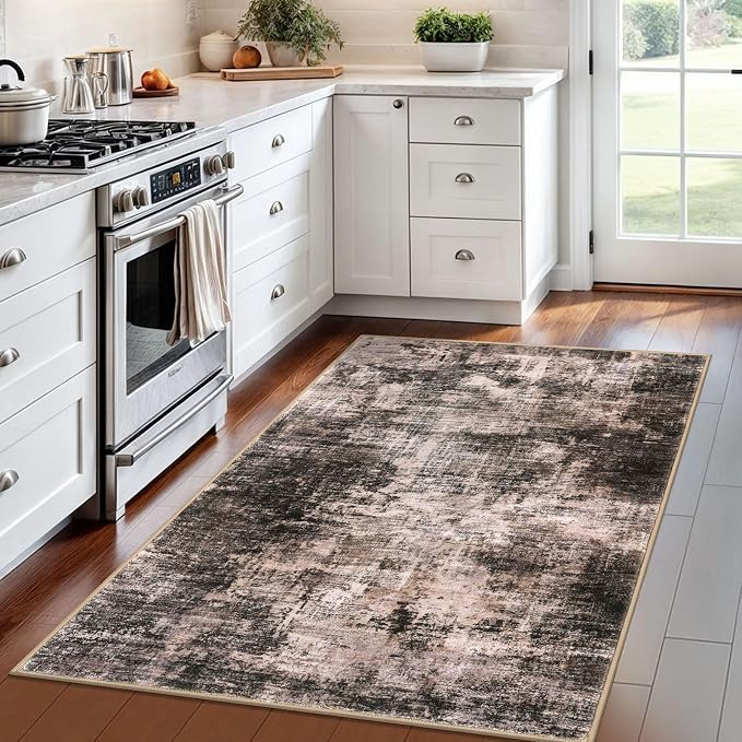 IOHOUZE Abstract Area Rug 4x6 Ft Washable Rugs