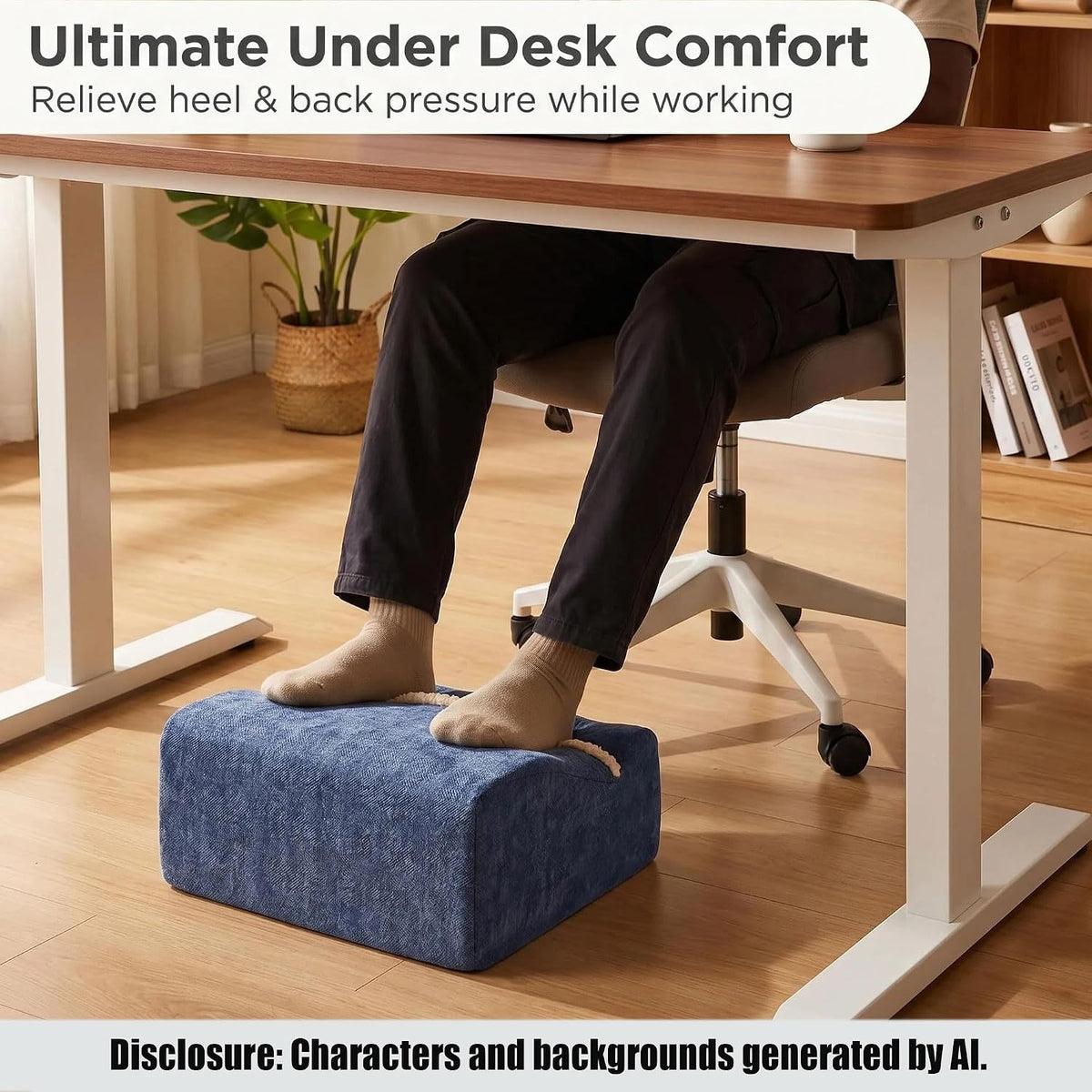Keep Warm Foot Stool Foot Rest for Under Desk At Work