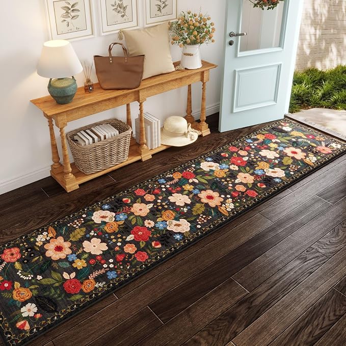 Rugcomf Washable Kitchen Runner 2'7"x12'