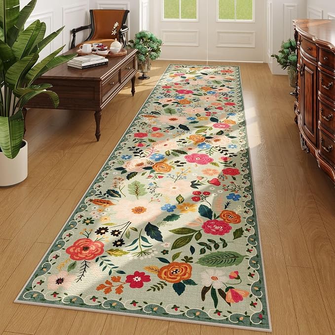 Rugcomf Washable Kitchen Runner 2'7"x12'