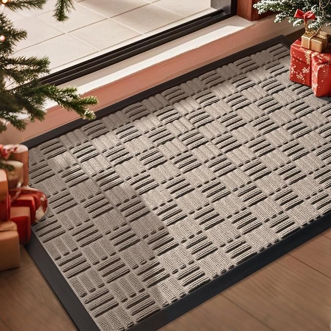 Mibao Front Door Mat, Heavy Duty Durable Welcome Mat