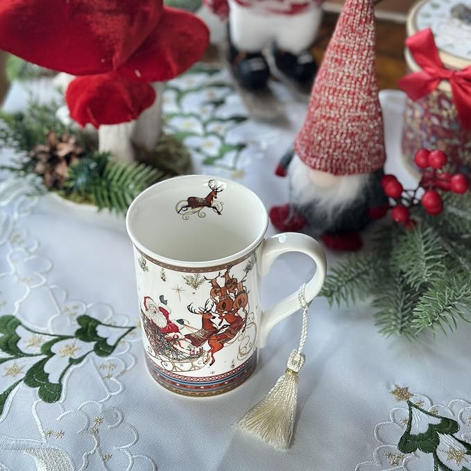 STP GOODS Porcelain Tea/Coffee Cup in Gift Box Fine Porcelain Coffee Cup Tea