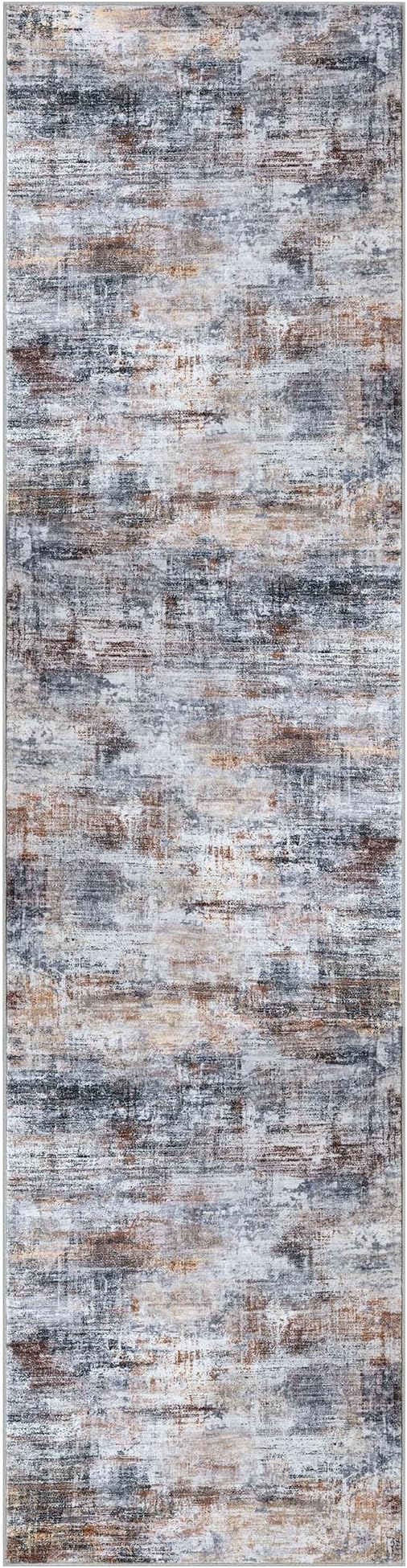 IOHOUZE Abstract Runner Rug 2x8 Ft Washable Runners