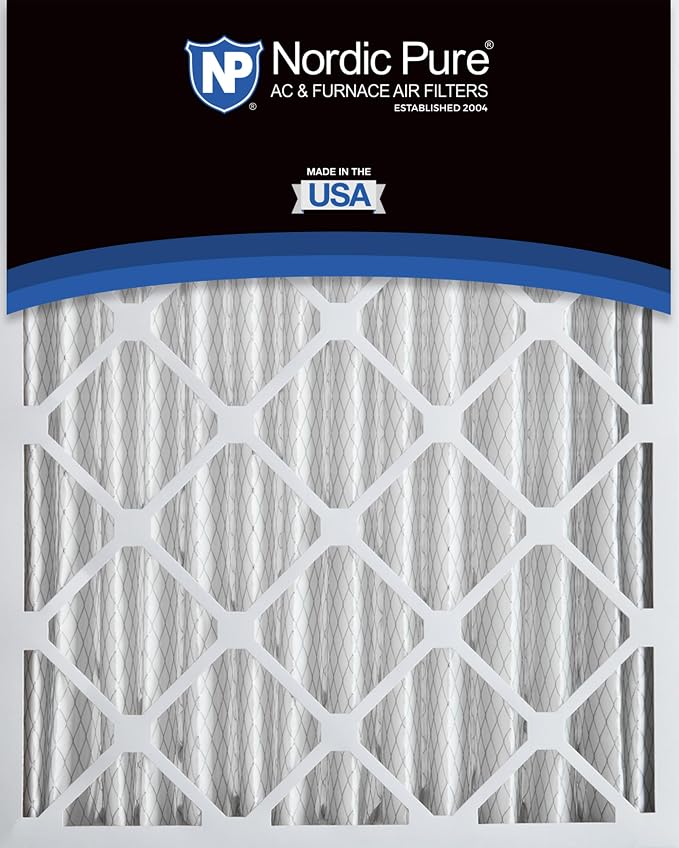 Nordic Pure 20x20x4 Pleated MERV 10 Air Filters 2 Pack