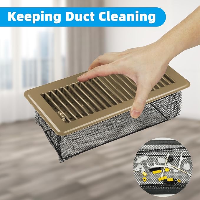 Floor Vent Screen Net, Vent Cover Mesh 6''x10''