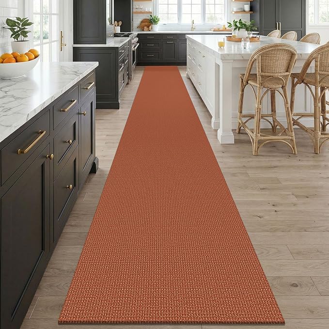 KOZYFLY Orange 2.5'x20' Runners Rugs