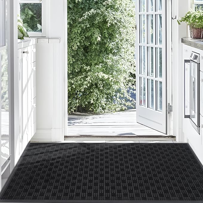 Mibao Front Door Mat, Heavy Duty Durable Welcome Mat
