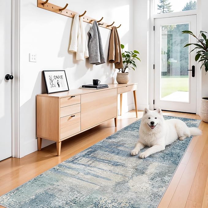 3x10 Extra Long Runner Rug Non-Slip Washable