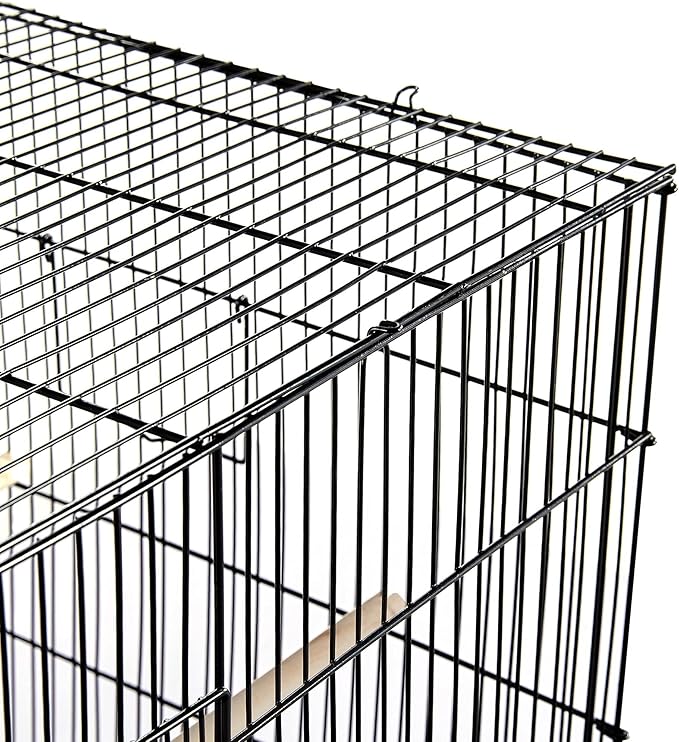 Topeakmart Pet Products Stackable Rectangle Flight Bird Cages for Small Birds Parrots Parakeets Cockatiels Conures Budgies Lovebirds Canaries Finches w/Slide-Out Tray