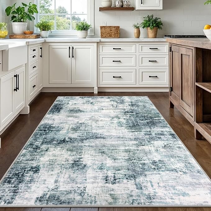 IOHOUZE Modern Abstract Area Rugs 5x7 Ft Washable Rugs