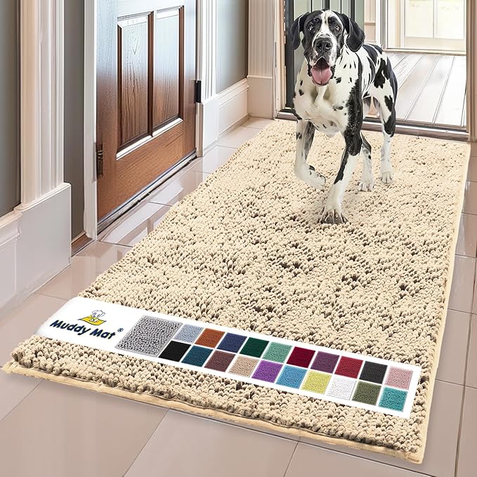 Muddy Mat® | Super Absorbent Door Mat Indoor, Microfiber Quick Dry Chenille