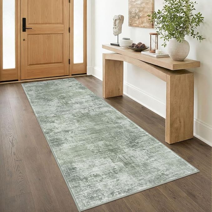IOHOUZE Abstract Runner Rug 3x8 Ft Washable Runners