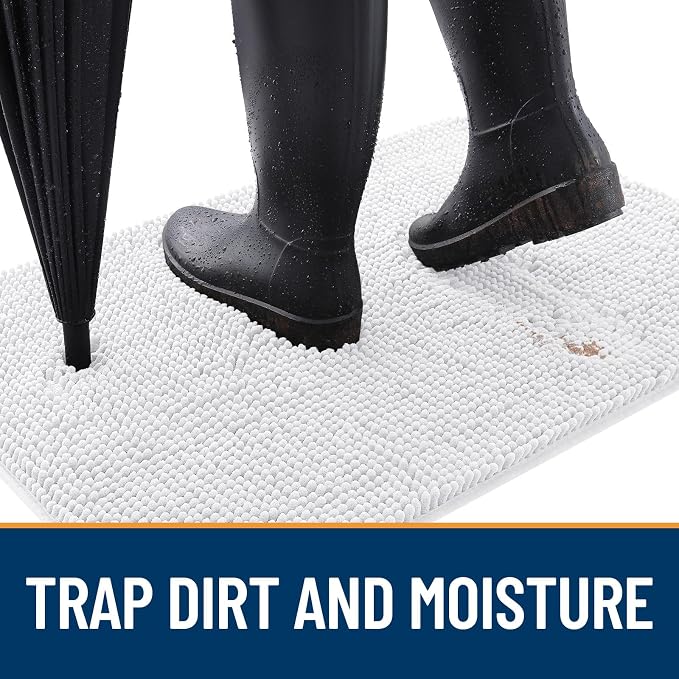 OLANLY Dog Door Mat for Muddy Paws 59x24, Absorbs Moisture and Dirt, Absorbent