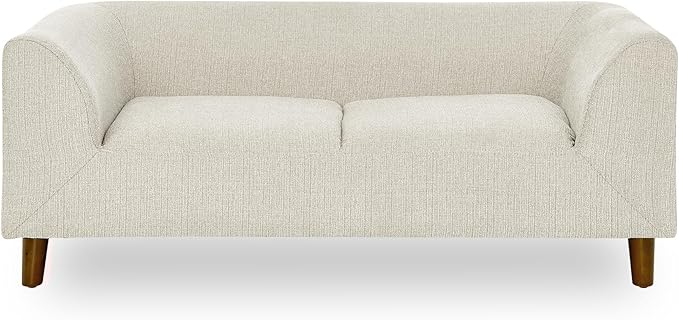 39x25 Inch Large Dog Sofa, Modern Jumbo Pet Couch Made Made by Linen with Armrest and Backrest - Indoor Elevated Dogs Chaise Bed for Doggy up to Medium and Large (Beige)