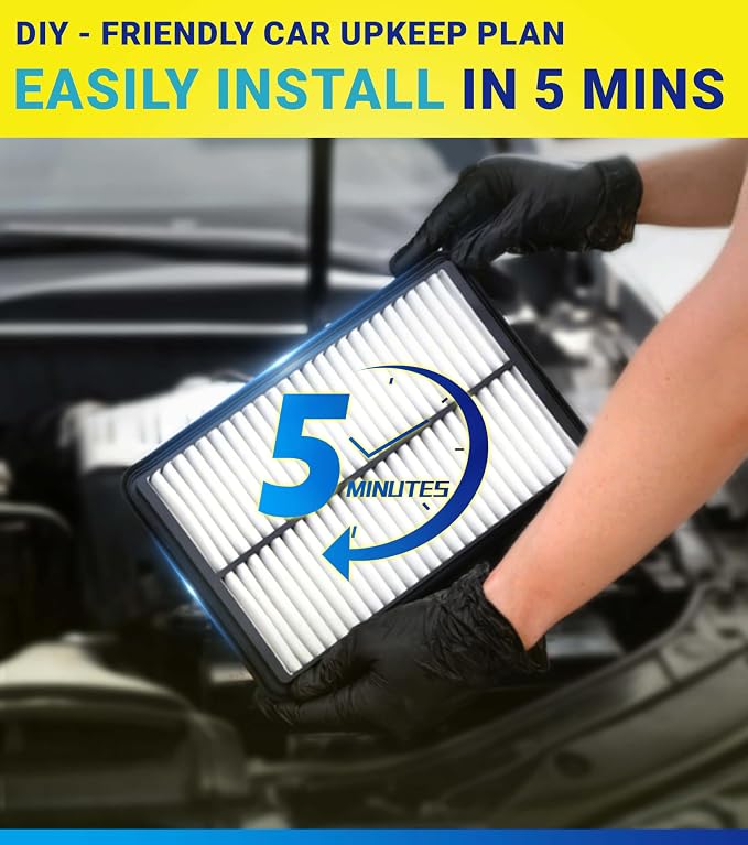 Engine Cabin Air Filter Set for Tucson 2.5L Gas, Santa Fe 2.5L, Santa Cruz 2.5L
