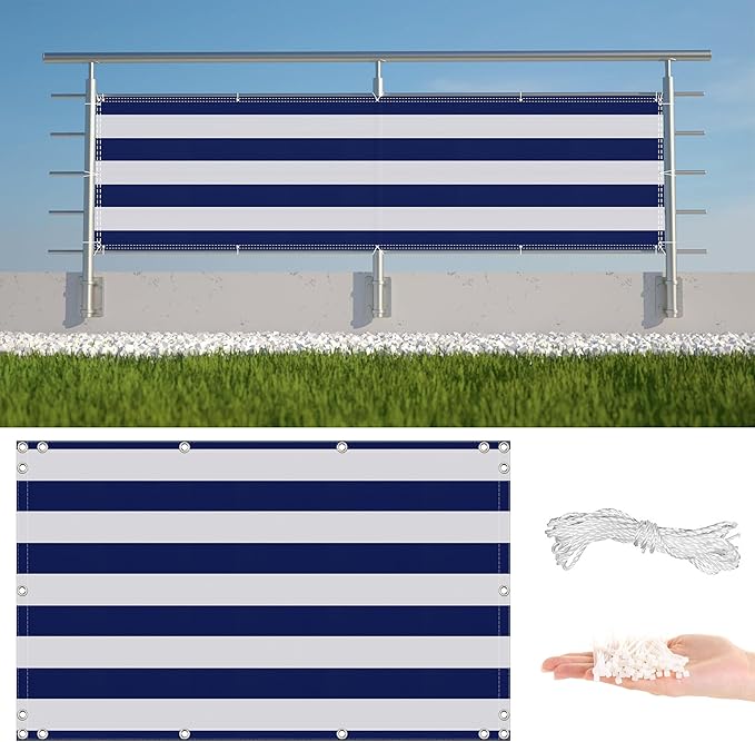 Privacy Screen Protector 6.6' x 26.2' Durable and UV Resistant Privacy Screen