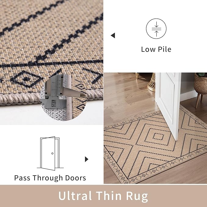 Tangsoo Easy Jute Rug 2x5 Washable Runner
