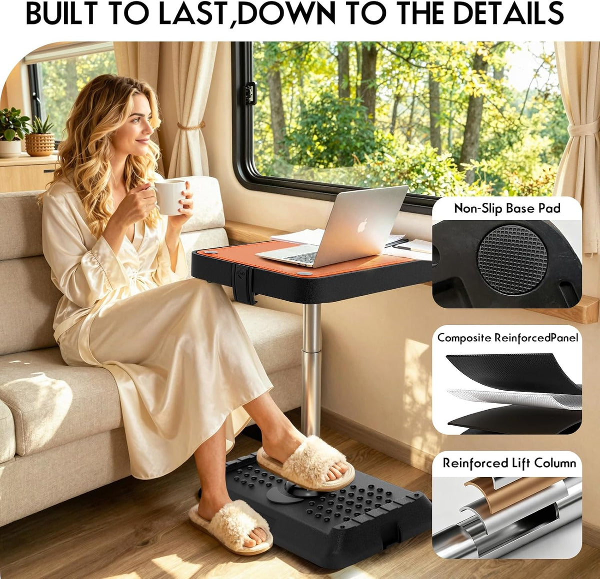 Car Seat Tray Table, Multi-Function Adjustable Car Laptop Desk (Mini)