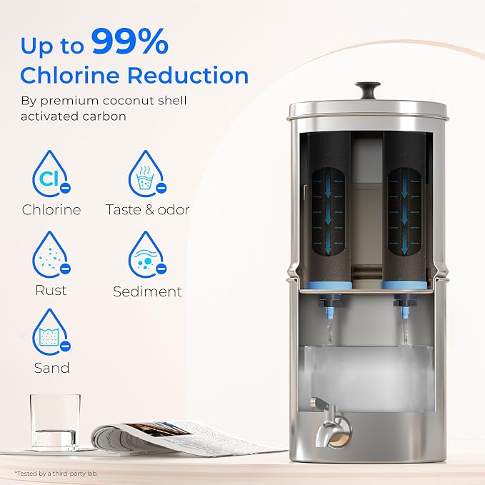 Waterdrop Gravity-fed Water Filter System, Increase PH,