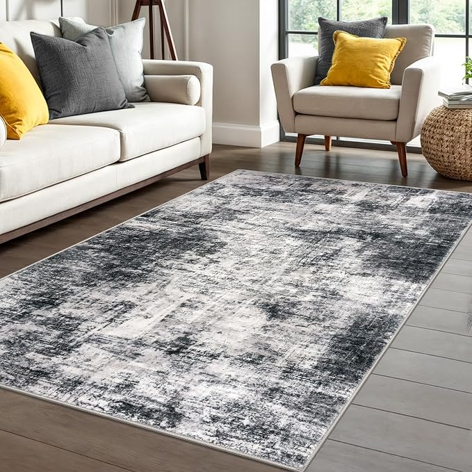 IOHOUZE Abstract Area Rug 4x6 Ft Washable Rugs