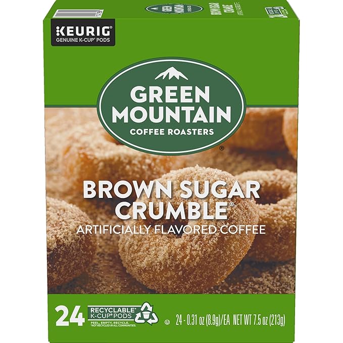 Green Mountain Coffee Roasters Brown Sugar Crumble Coffee, Keurig Single Serve K-Cup Pods, 96 Count