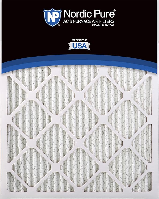 Nordic Pure 18x18x1 Pleated MERV 14 Air Filters 12 Pack