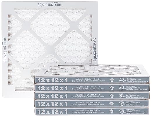Amazon Basics 12x12x1 Air Filter 6 Pack, MERV 11 AC Furnace Filters