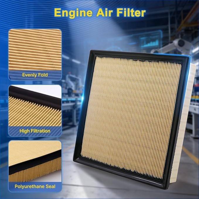 Cabin & Engine Air Filter Kit Fits 2024-2025 Tacoma L4 2.4L, Replacement