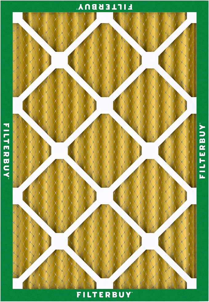 Filterbuy 24x25x2 Air Filter MERV 11 Superior Pet & Allergy Defense,