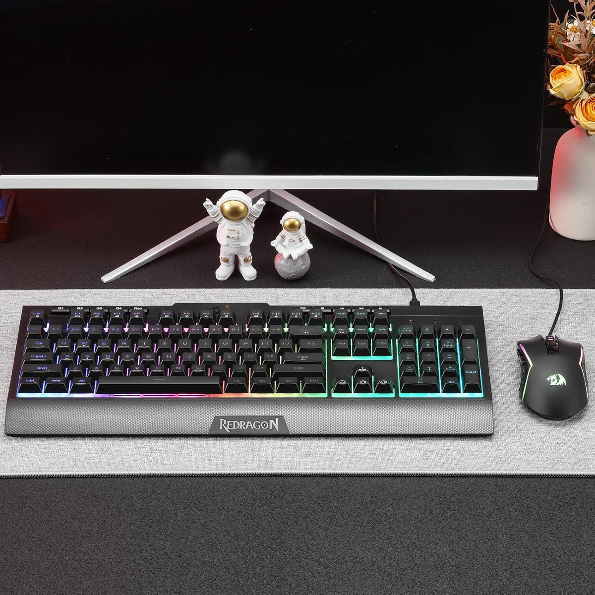 Redragon S151 Combo, K525 Membrane Gaming Keyboard + M616 10000 DPI Mouse