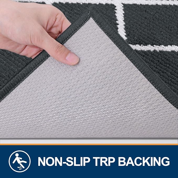 Finchitty Indoor Door Mat, Dirt Resistant and Absorbent, Low-Profile, Washable