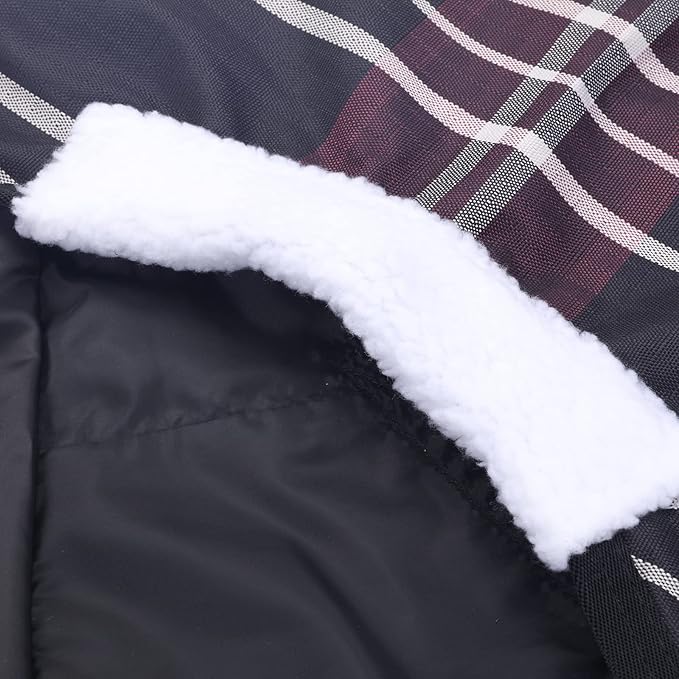 600 Denier Ripstop Mini Horse Blanket - 0g Fill Lightweight, Waterproof Breathable Miniature Pony/Donkey Turnout Rain Sheet Redplaid 45
