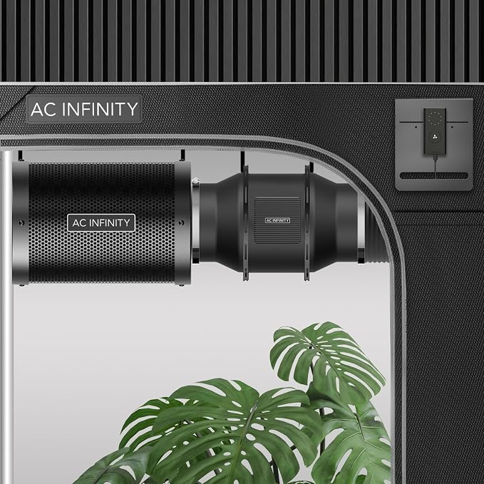AC Infinity Air Filtration Kit 4”, CLOUDLINE LITE Inline Fan and Carbon Filter