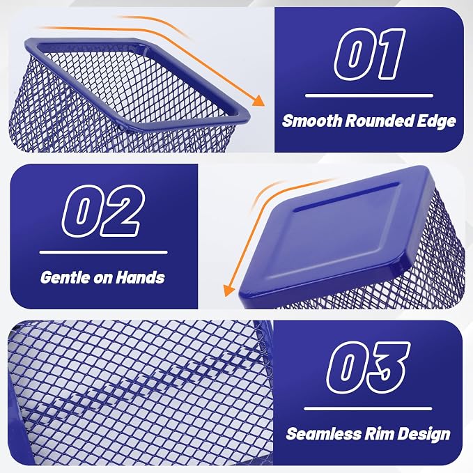 Segarty Pen Cup Holder, 6 Pack Square Dark Blue Pen Holder